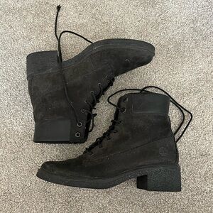 Timberland Women's Black Lace-Up Boots
